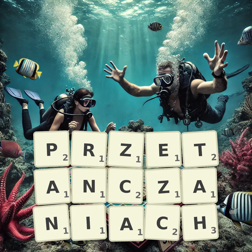Słowa z liter PRZETAŃCZANIACH
