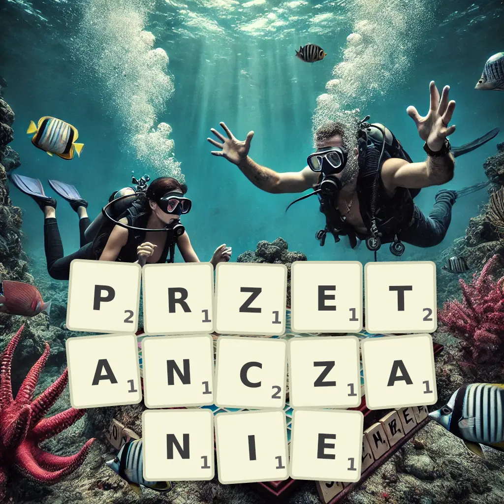 Słowa z liter PRZETAŃCZANIE