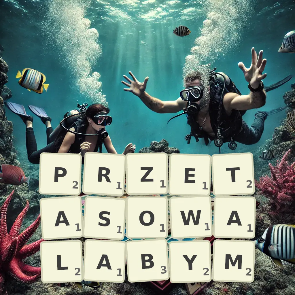 Lista słów z liter PRZETASOWAŁABYM Słowa z liter PRZETASOWAŁABYM