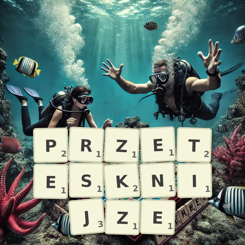 Słowa z liter PRZETĘSKNIJŻE