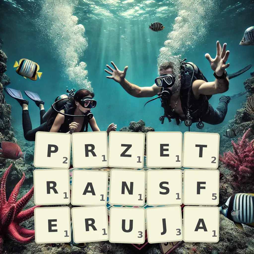 Słowa z liter PRZETRANSFERUJĄ