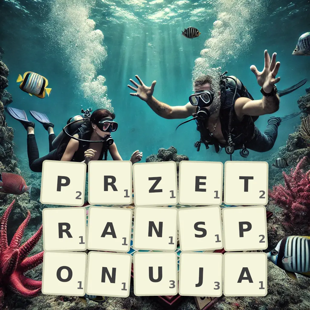 Słowa z liter PRZETRANSPONUJĄ