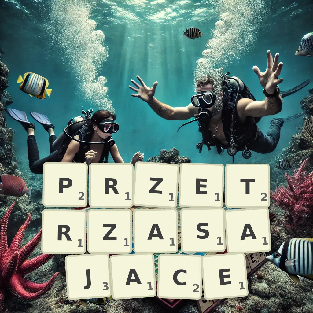 Słowa z liter PRZETRZĄSAJĄCE