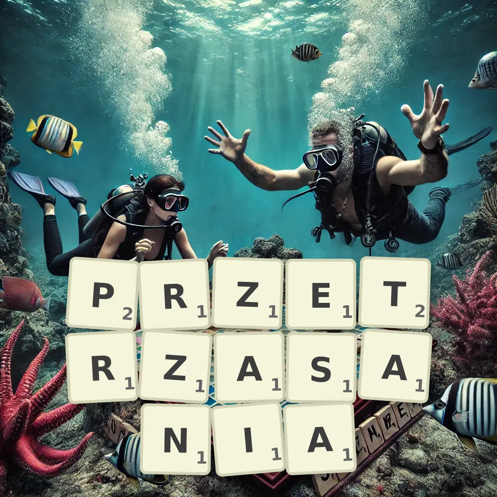 Słowa z liter PRZETRZĄSANIA