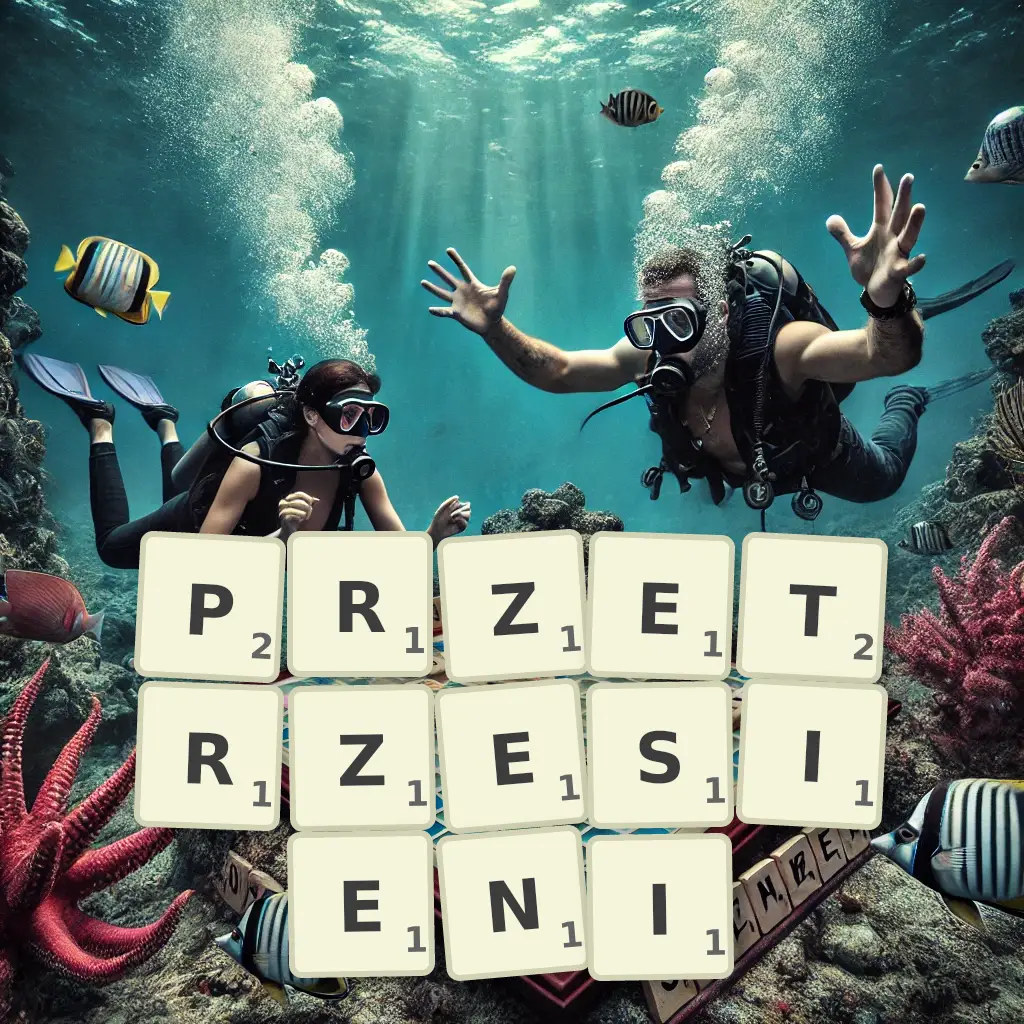 Słowa z liter PRZETRZĘSIENI