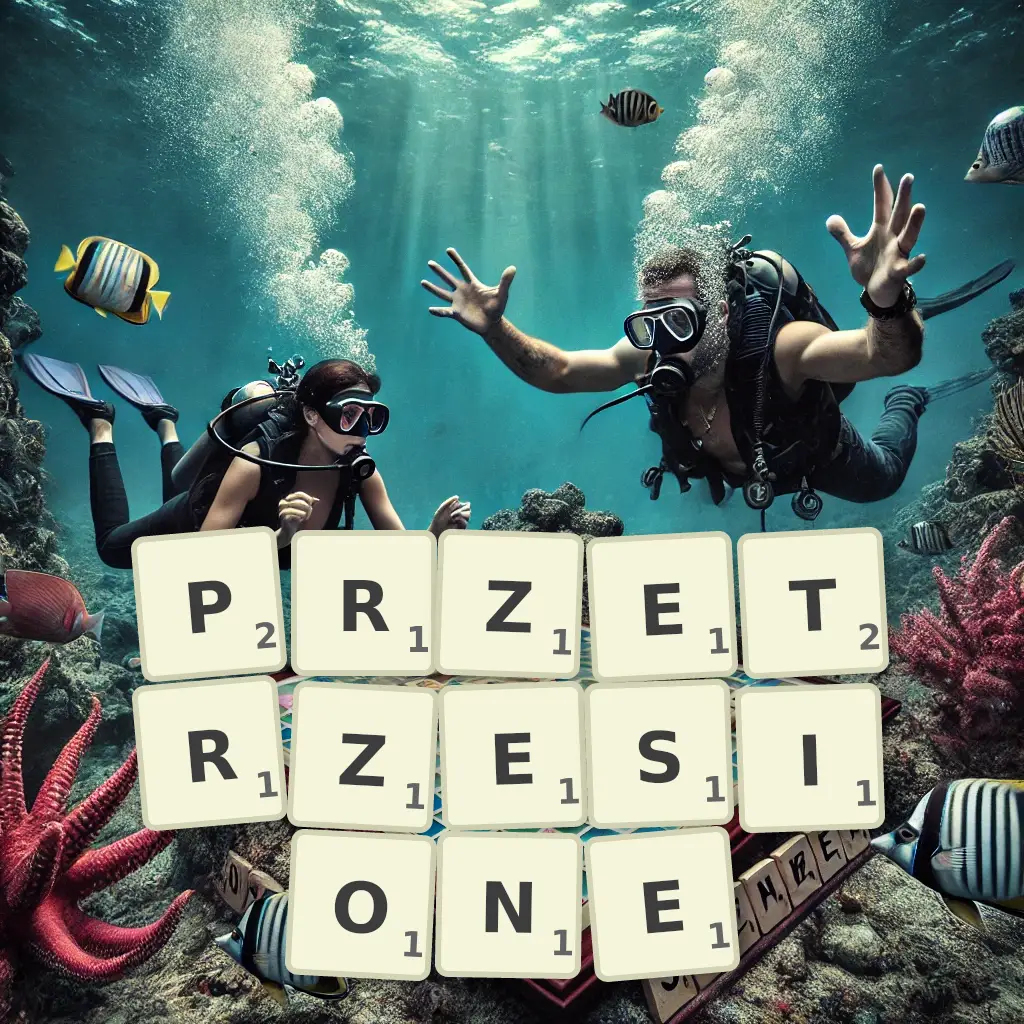 Słowa z liter PRZETRZĘSIONE