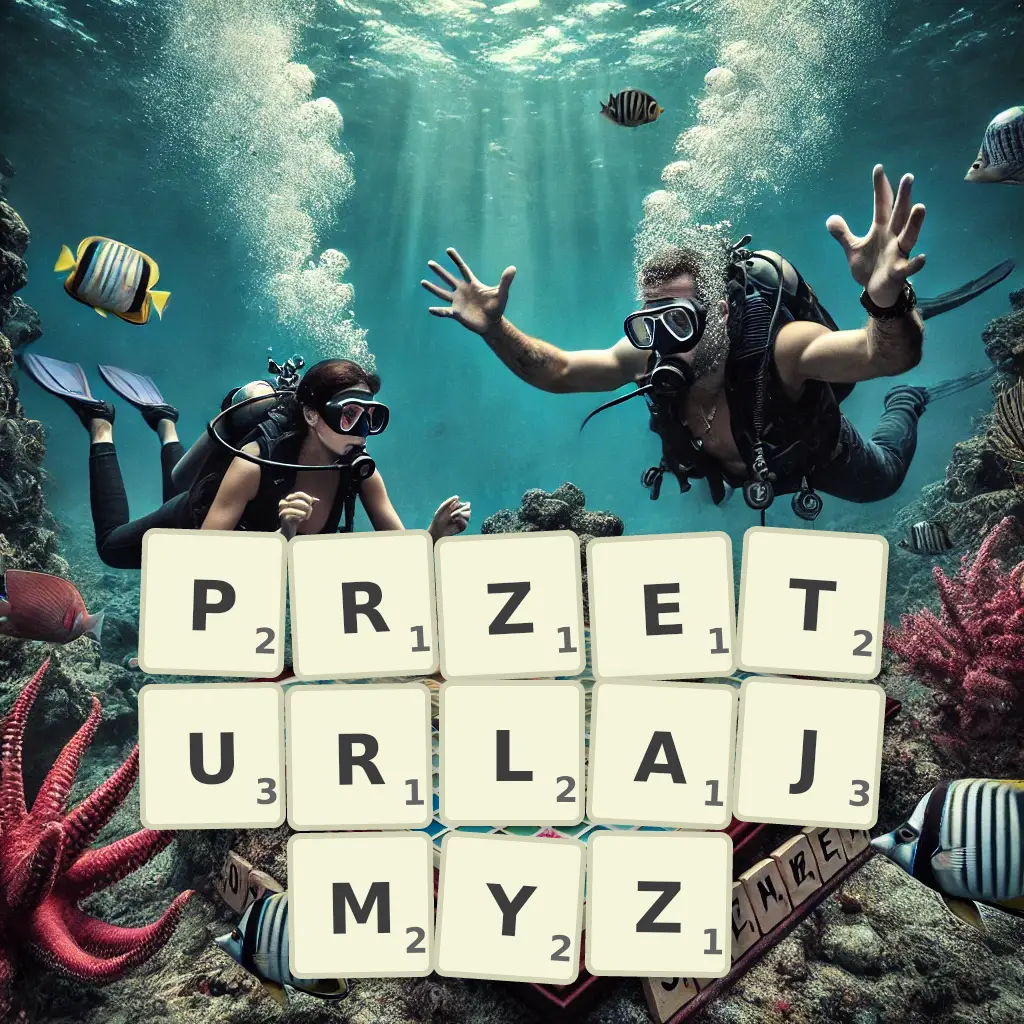 Słowa z liter PRZETURLAJMYŻ