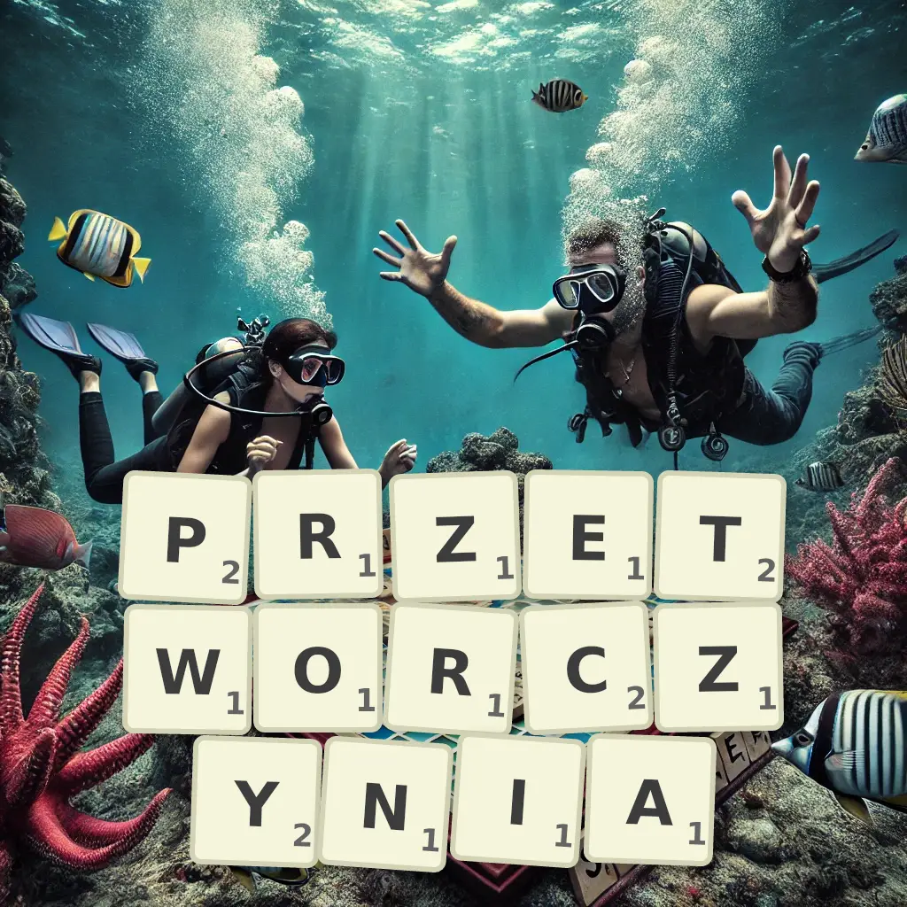 Słowa z liter PRZETWÓRCZYNIĄ