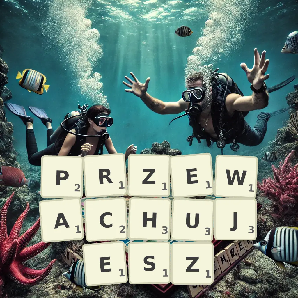 Słowa z liter PRZEWĄCHUJESZ
