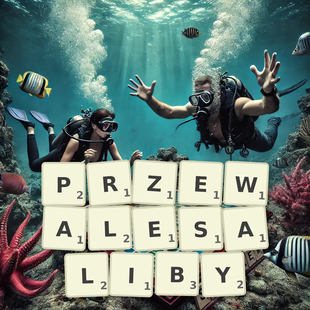 Słowa z liter PRZEWAŁĘSALIBY