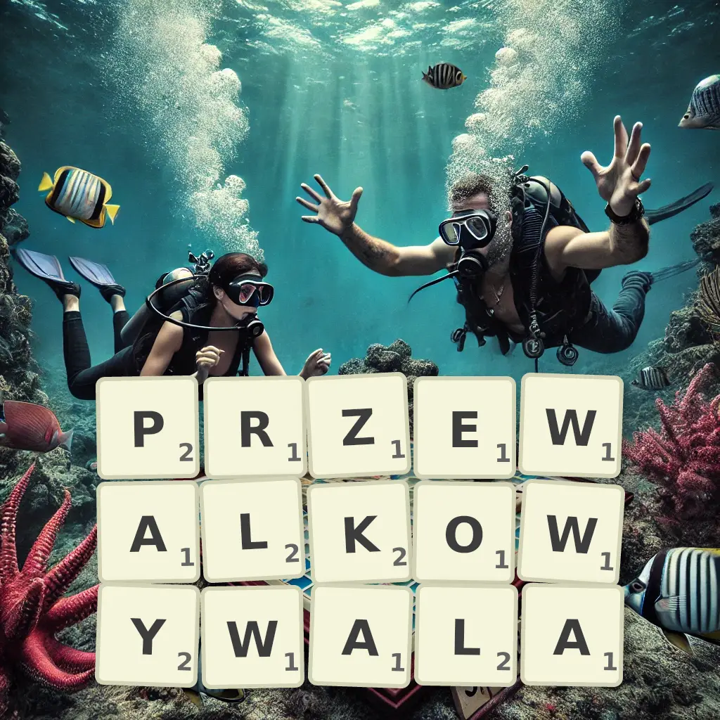 Słowa z liter PRZEWAŁKOWYWAŁA