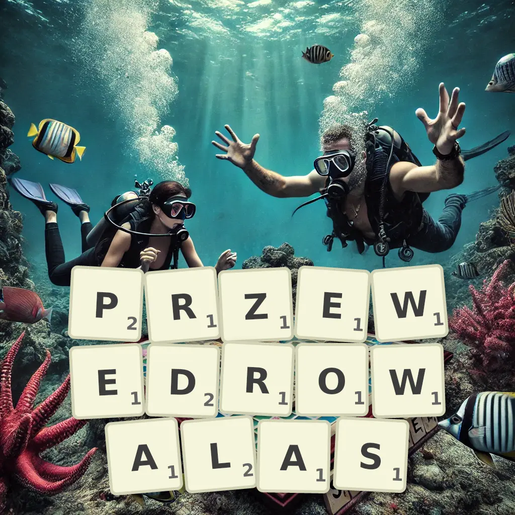 Słowa z liter PRZEWĘDROWAŁAŚ