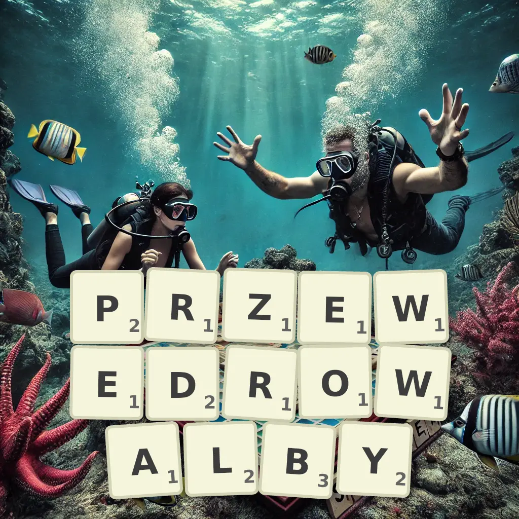 Słowa z liter PRZEWĘDROWAŁBY