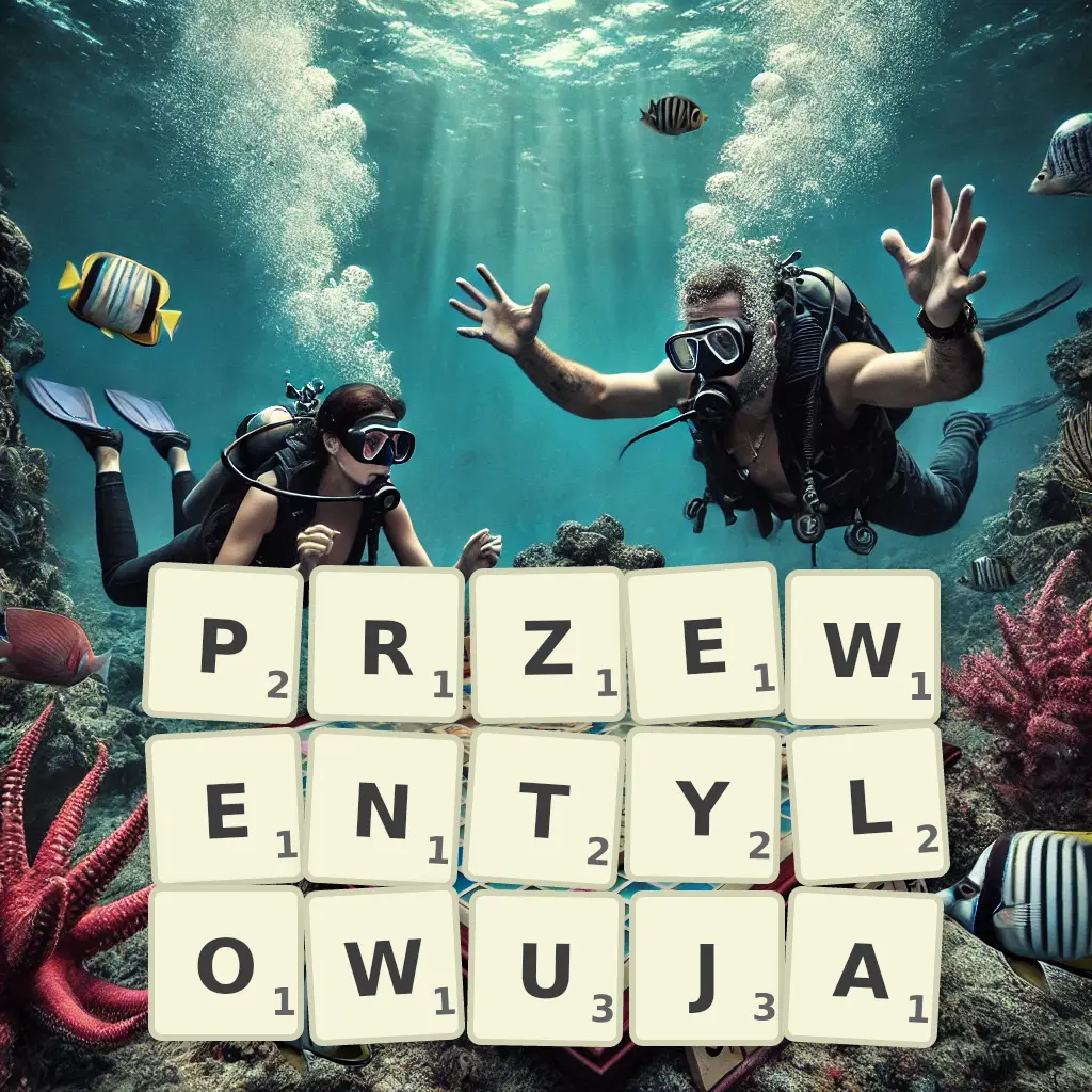 Słowa z liter PRZEWENTYLOWUJĄ