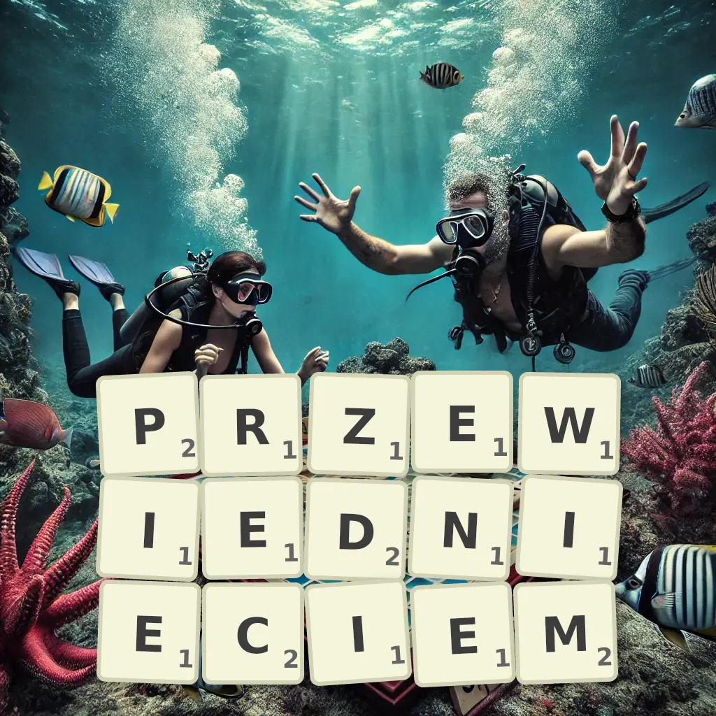 Lista słów z liter PRZEWIĘDNIĘCIEM Słowa z liter PRZEWIĘDNIĘCIEM