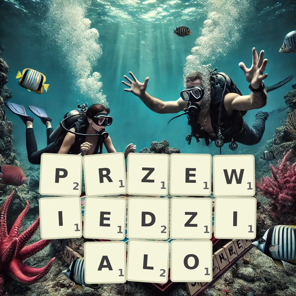 Słowa z liter PRZEWIEDZIAŁO