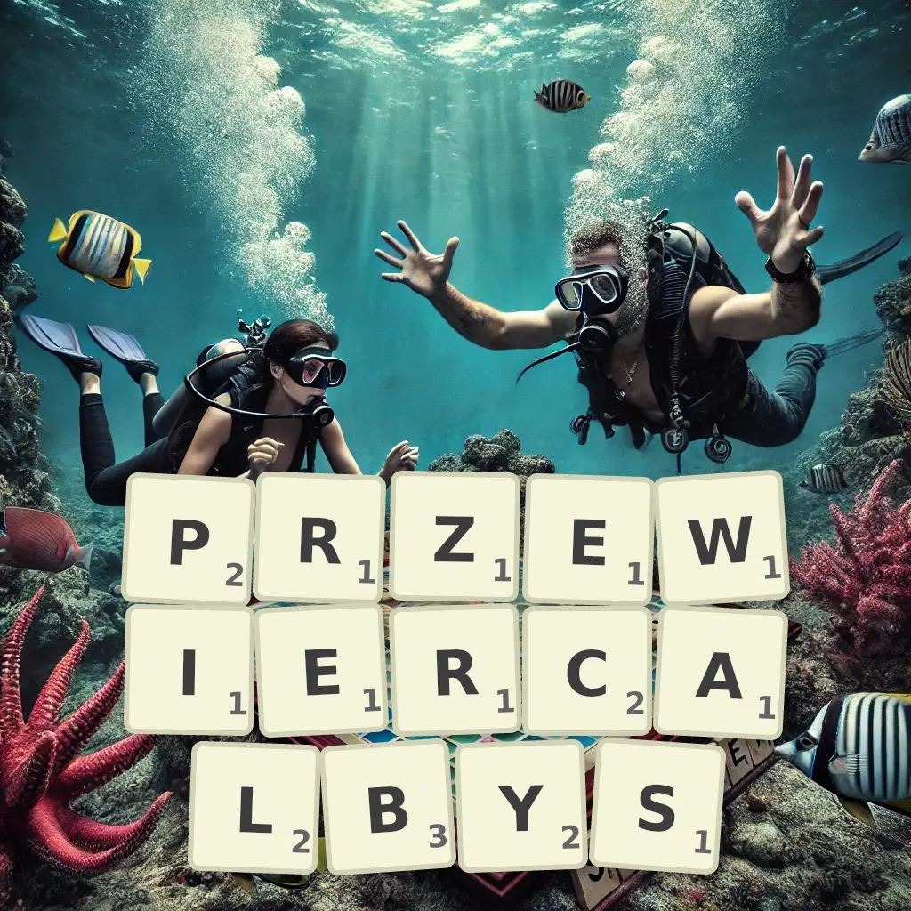 Słowa z liter PRZEWIERCAŁBYŚ