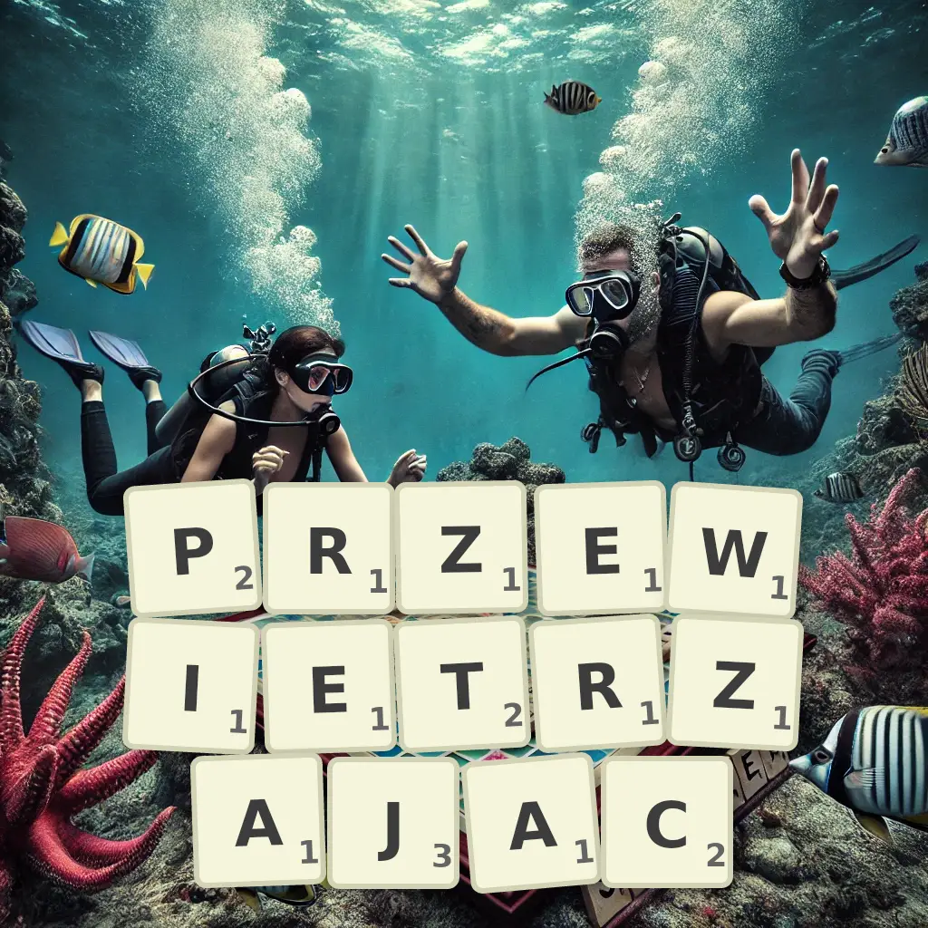 Słowa z liter PRZEWIETRZAJĄC