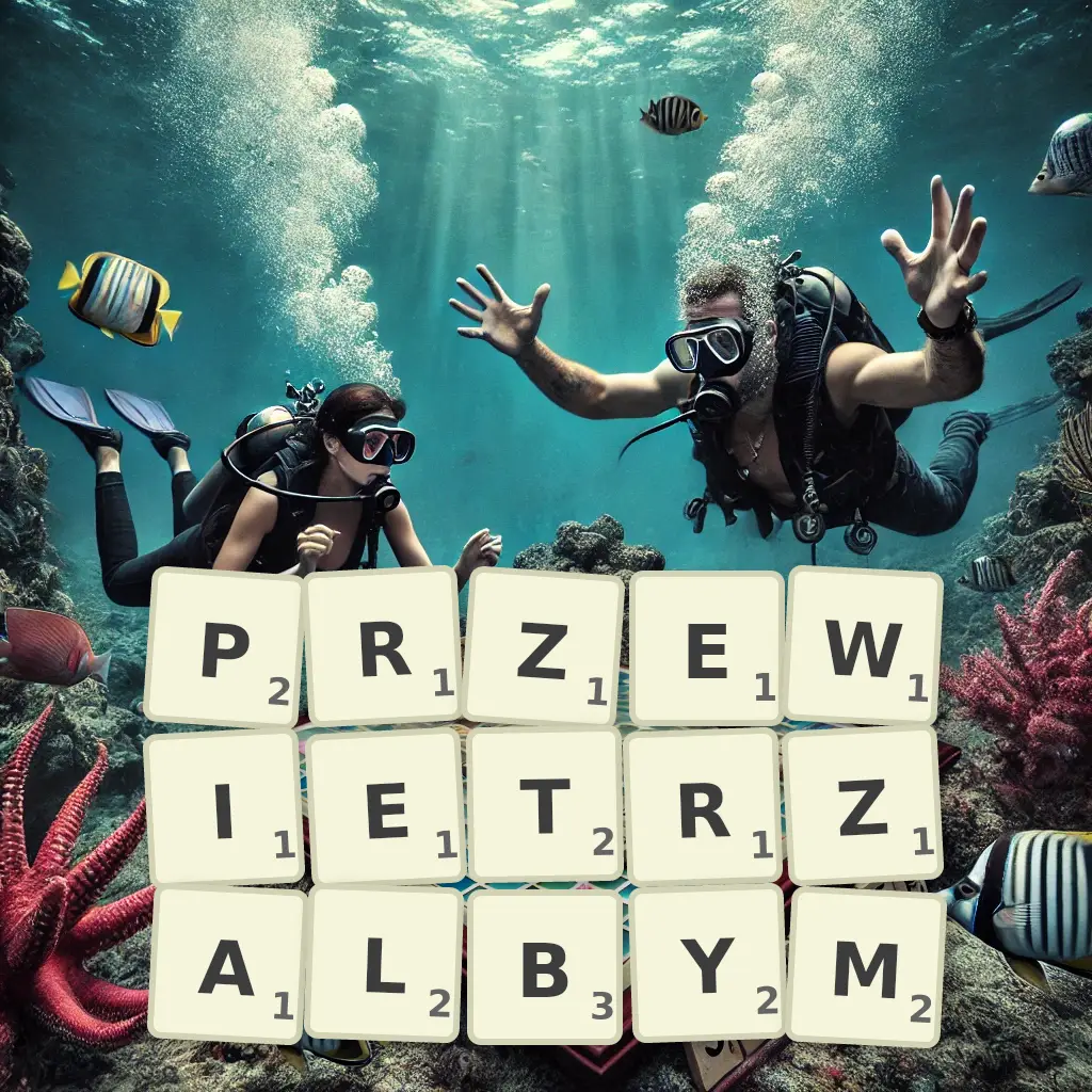 Słowa z liter PRZEWIETRZAŁBYM