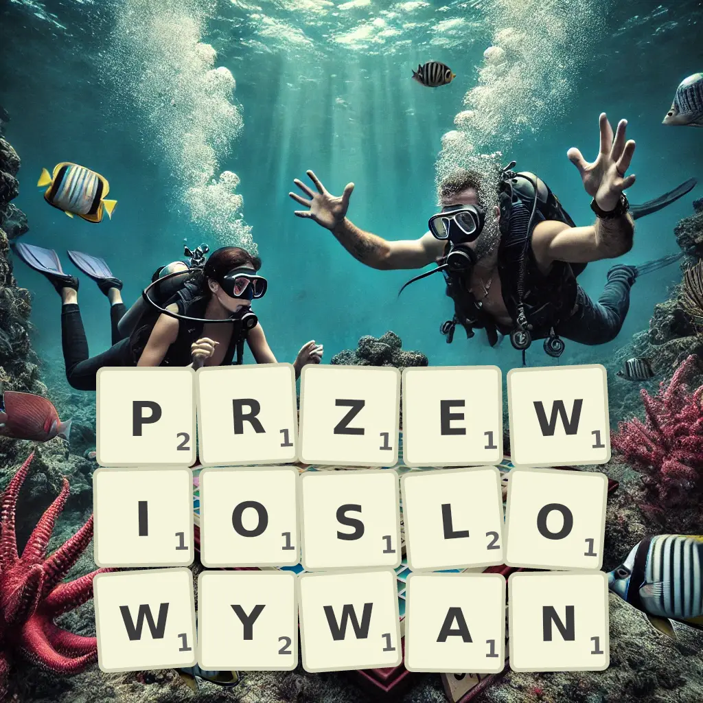 Słowa z liter PRZEWIOSŁOWYWAŃ