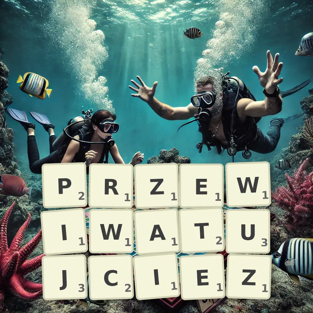 Słowa z liter PRZEWIWATUJCIEŻ