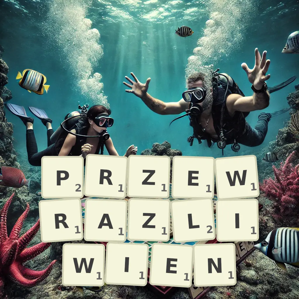 Słowa z liter PRZEWRAŻLIWIEŃ