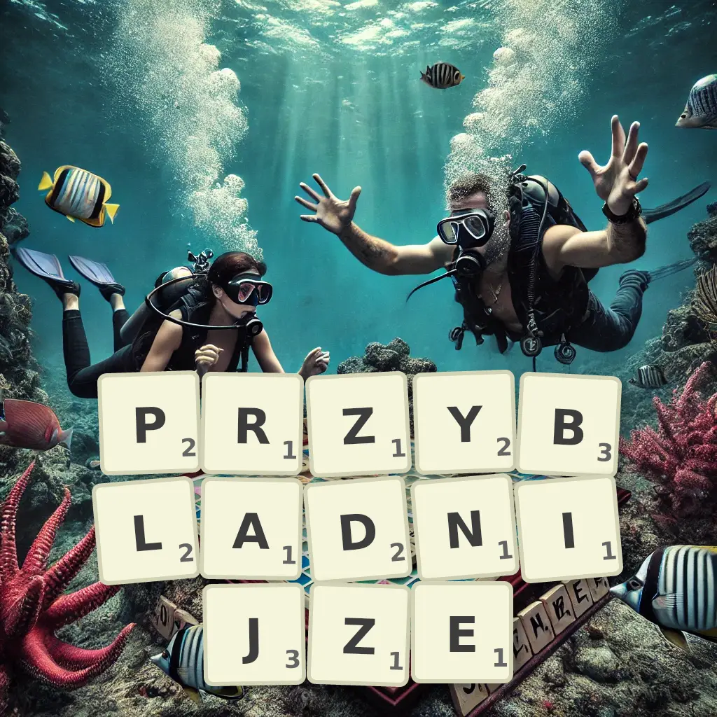 Słowa z liter PRZYBLADNIJŻE