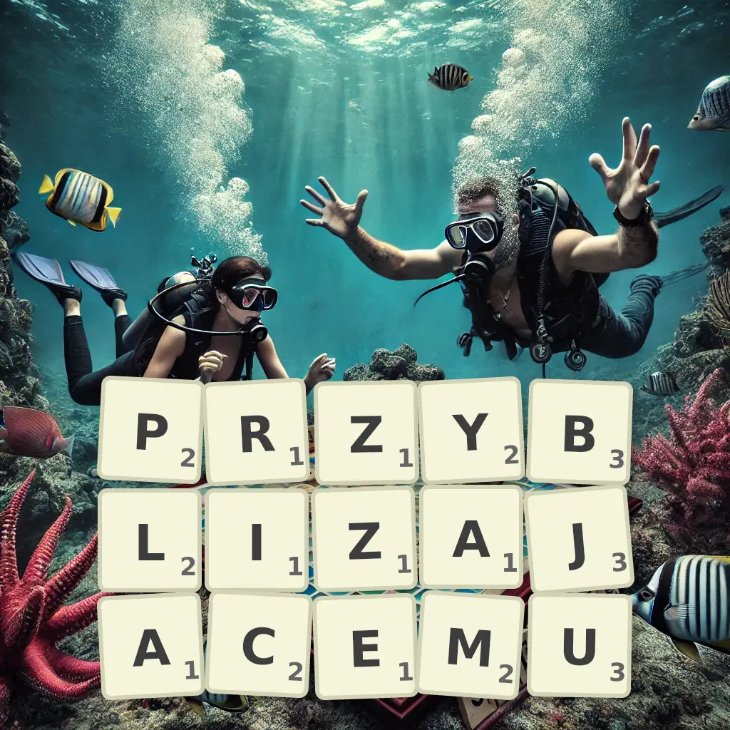 Słowa z liter PRZYBLIŻAJĄCEMU