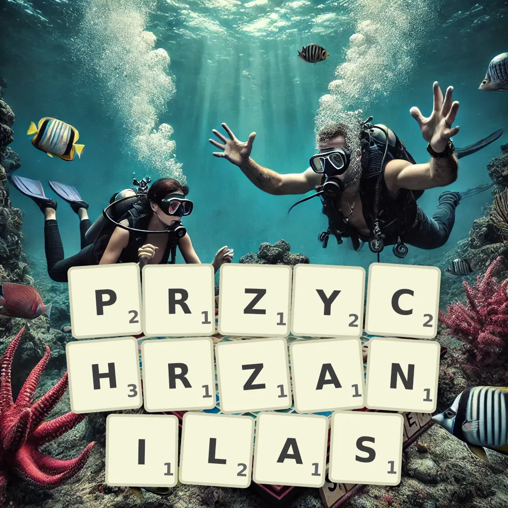 Słowa z liter PRZYCHRZANIŁAŚ
