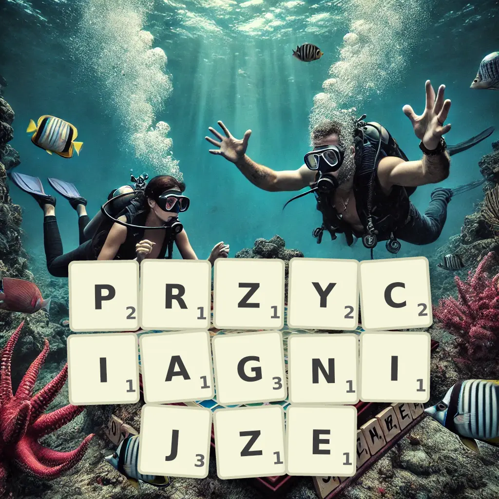 Słowa z liter PRZYCIĄGNIJŻE