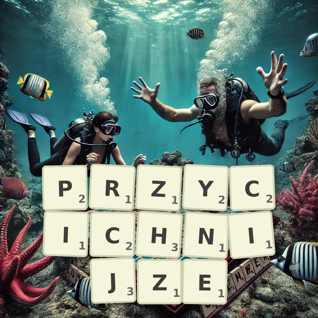Słowa z liter PRZYCICHNIJŻE