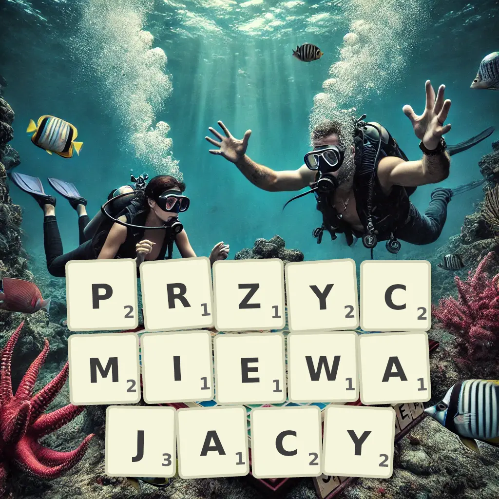 Słowa z liter PRZYĆMIEWAJĄCY