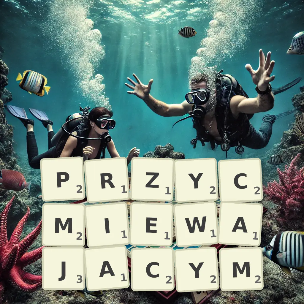 Słowa z liter PRZYĆMIEWAJĄCYM