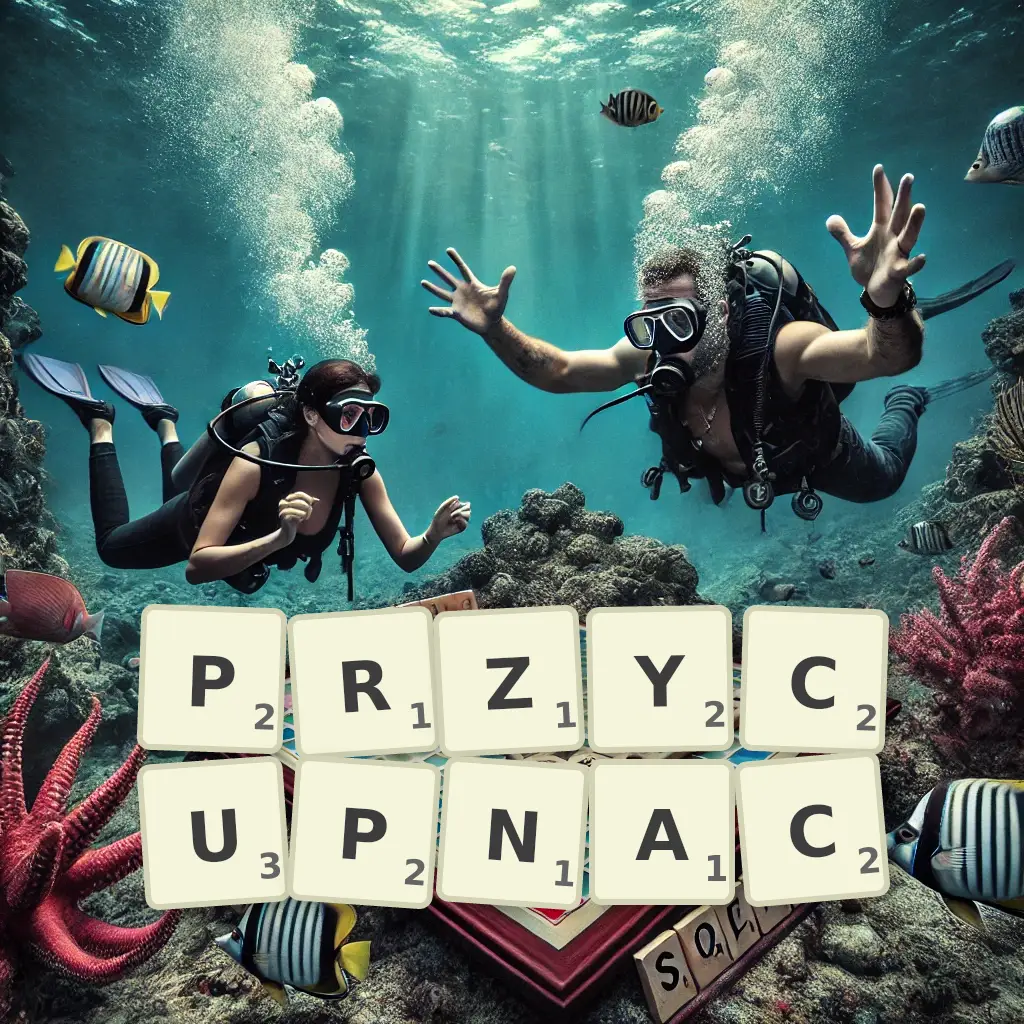 Słowa z liter PRZYCUPNĄĆ