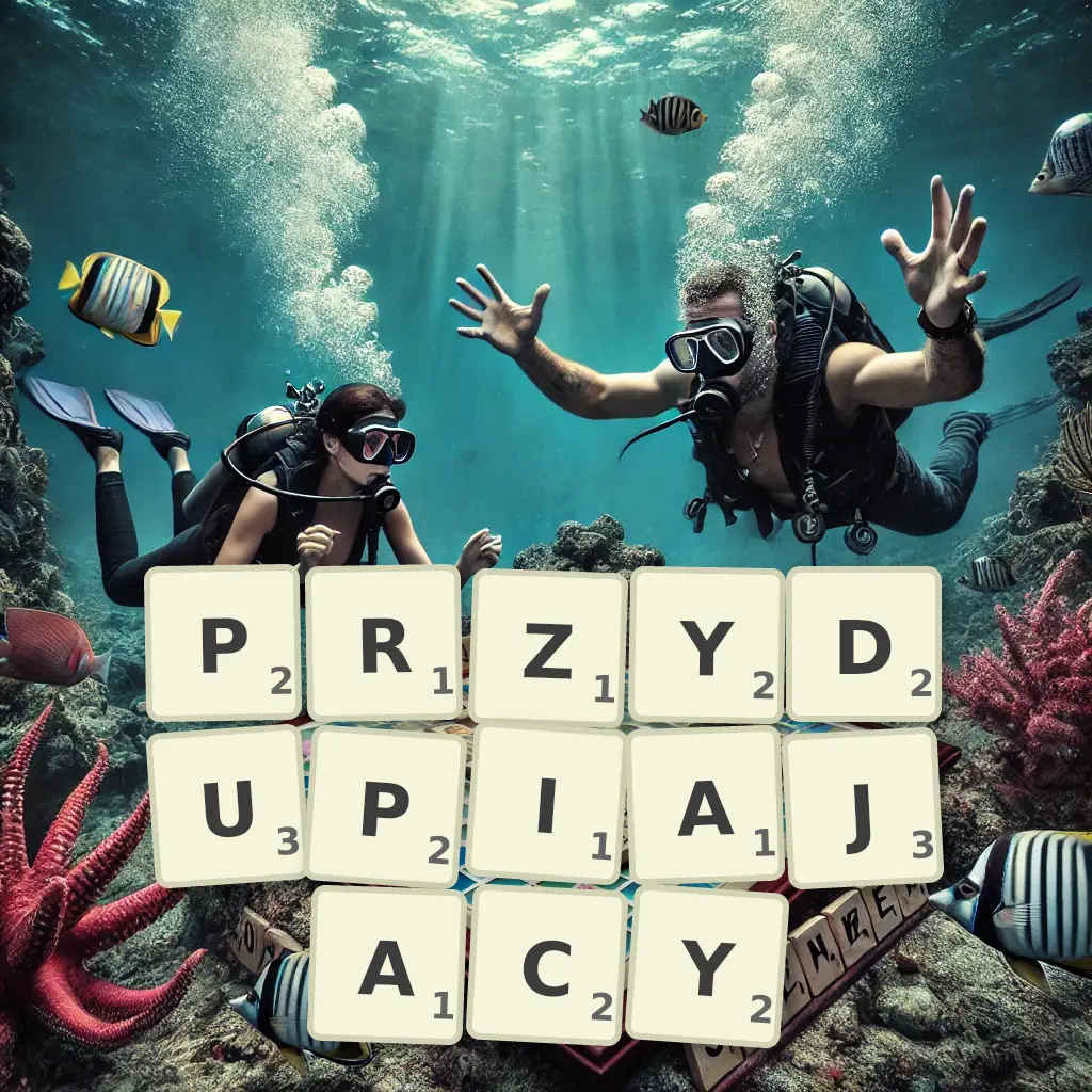 Słowa z liter PRZYDUPIAJĄCY