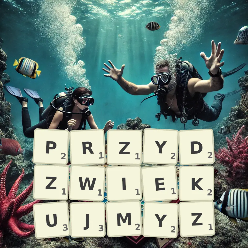 Słowa z liter PRZYDŹWIĘKUJMYŻ