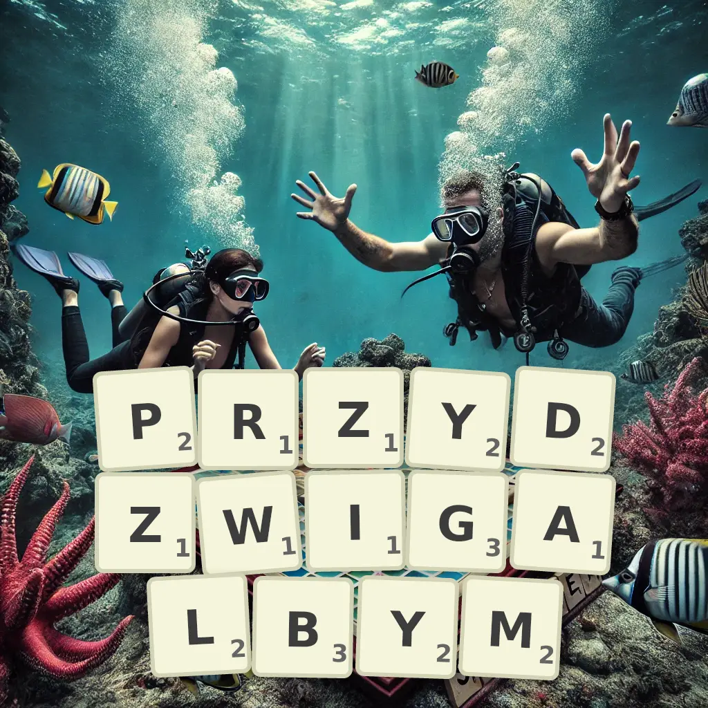 Słowa z liter PRZYDŹWIGAŁBYM