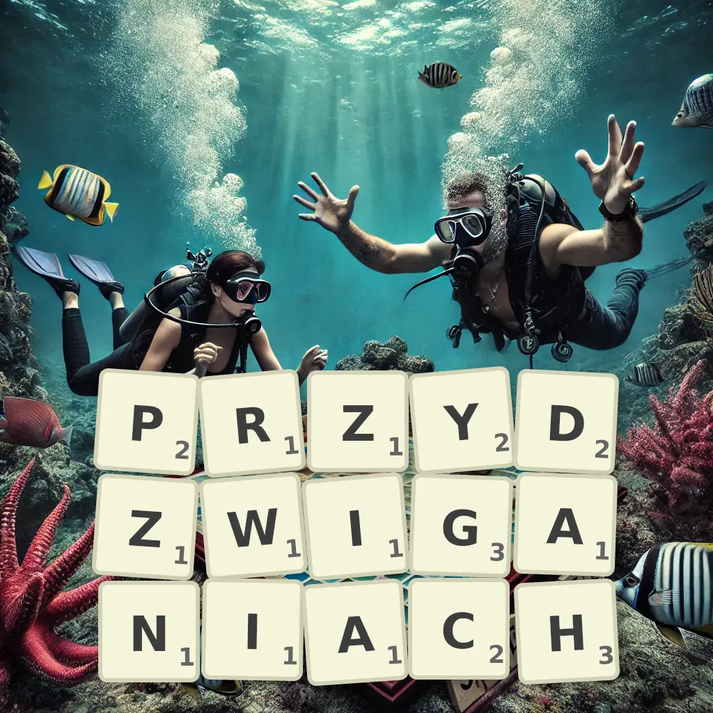 Słowa z liter PRZYDŹWIGANIACH