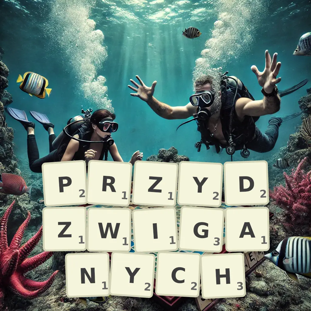 Słowa z liter PRZYDŹWIGANYCH