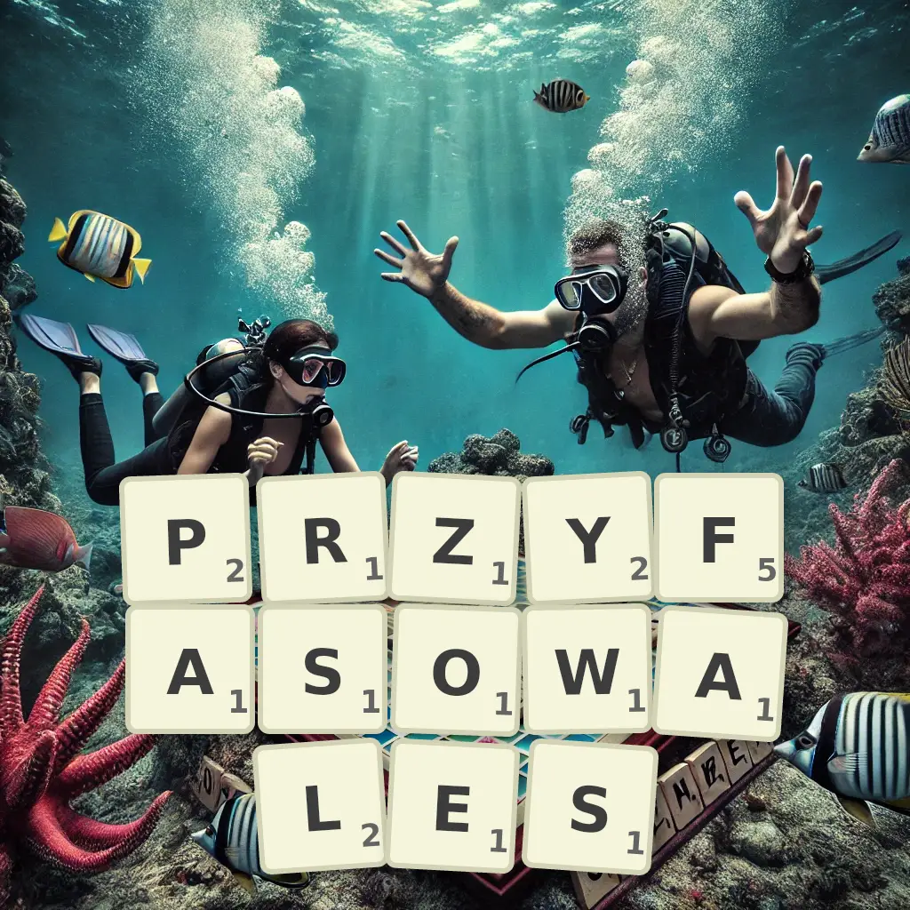 Słowa z liter PRZYFASOWAŁEŚ