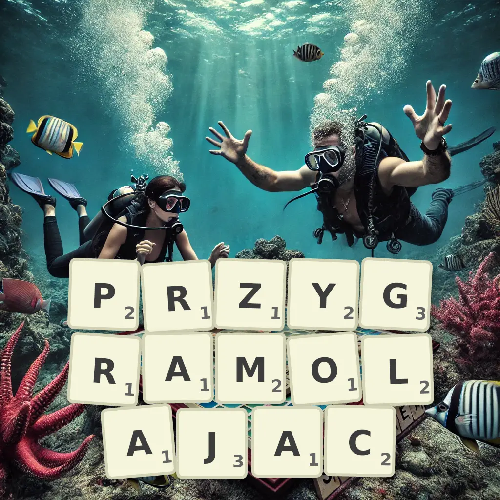 Słowa z liter PRZYGRAMOLAJĄC