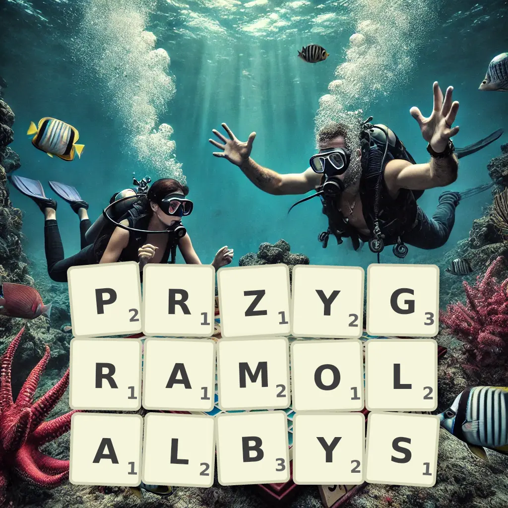 Słowa z liter PRZYGRAMOLAŁBYŚ