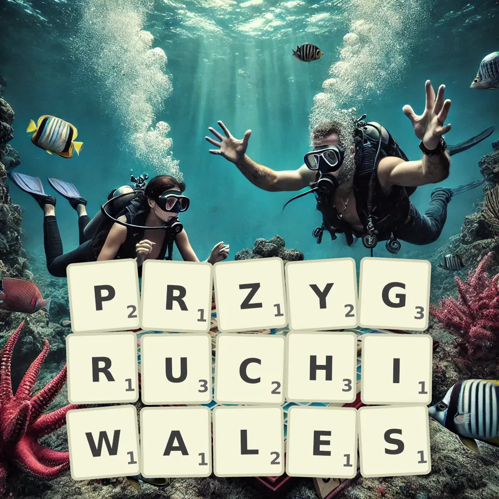 Słowa z liter PRZYGRUCHIWAŁEŚ