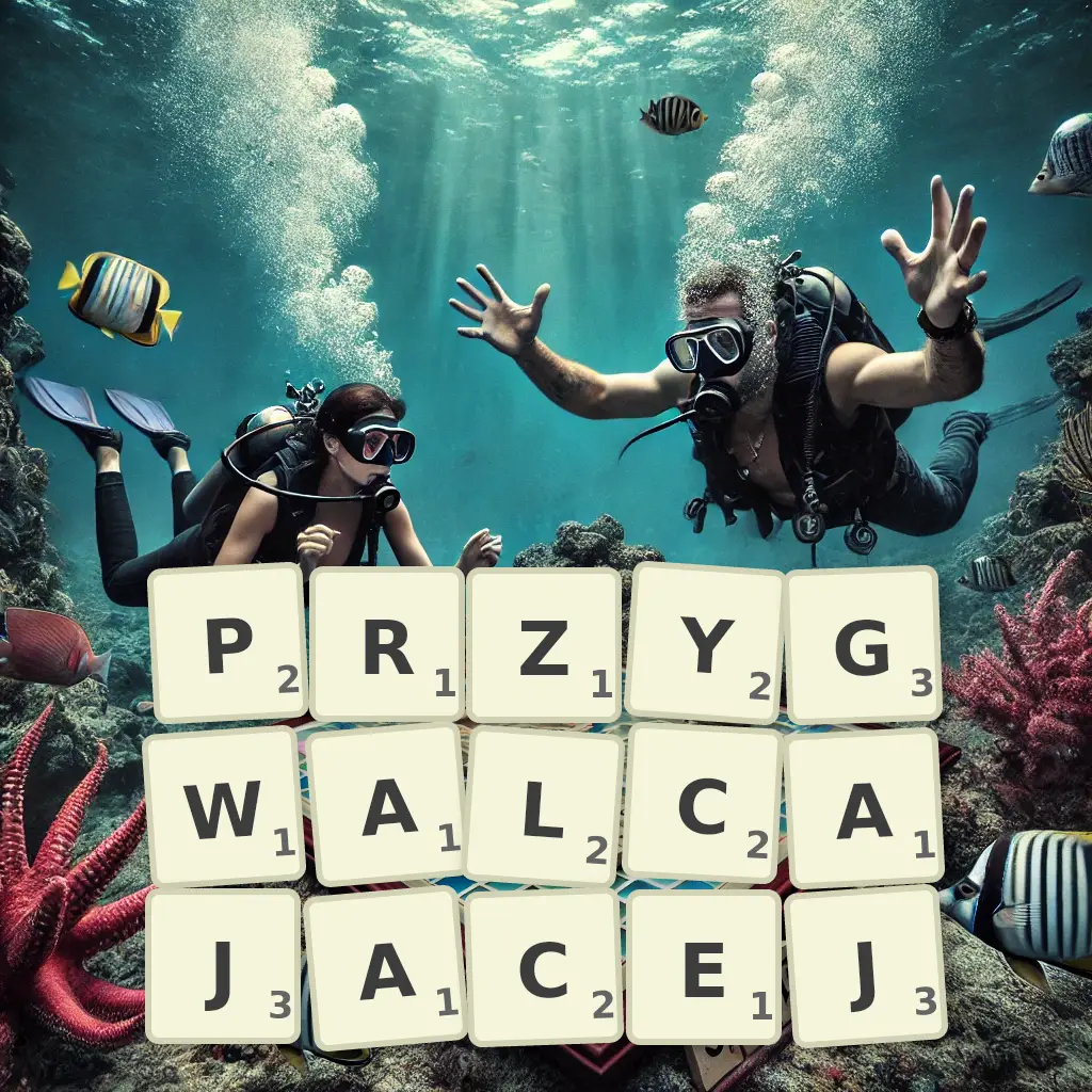 Słowa z liter PRZYGWAŁCAJĄCEJ