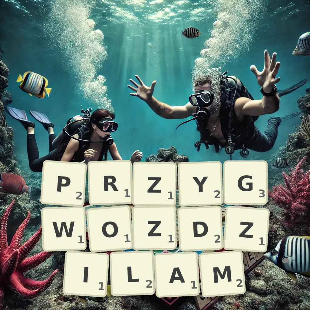 Słowa z liter PRZYGWOŹDZIŁAM