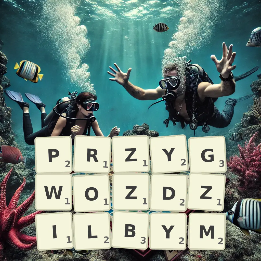 Słowa z liter PRZYGWOŹDZIŁBYM