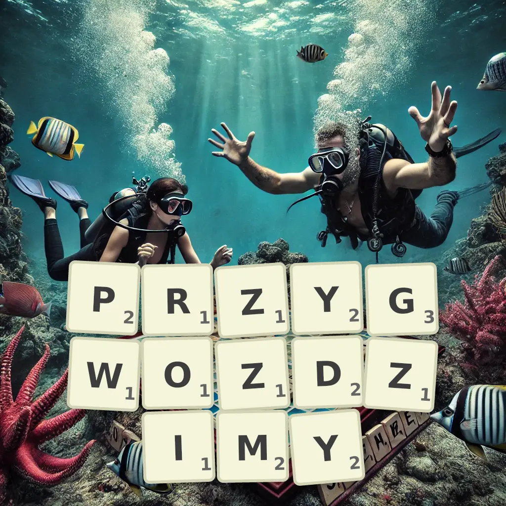 Słowa z liter PRZYGWOŹDZIMY