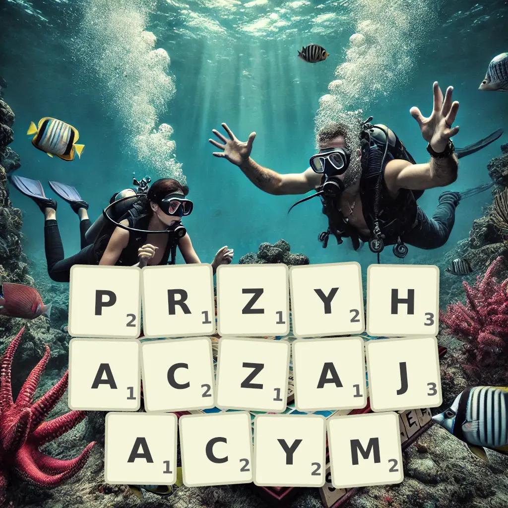 Słowa z liter PRZYHACZAJĄCYM