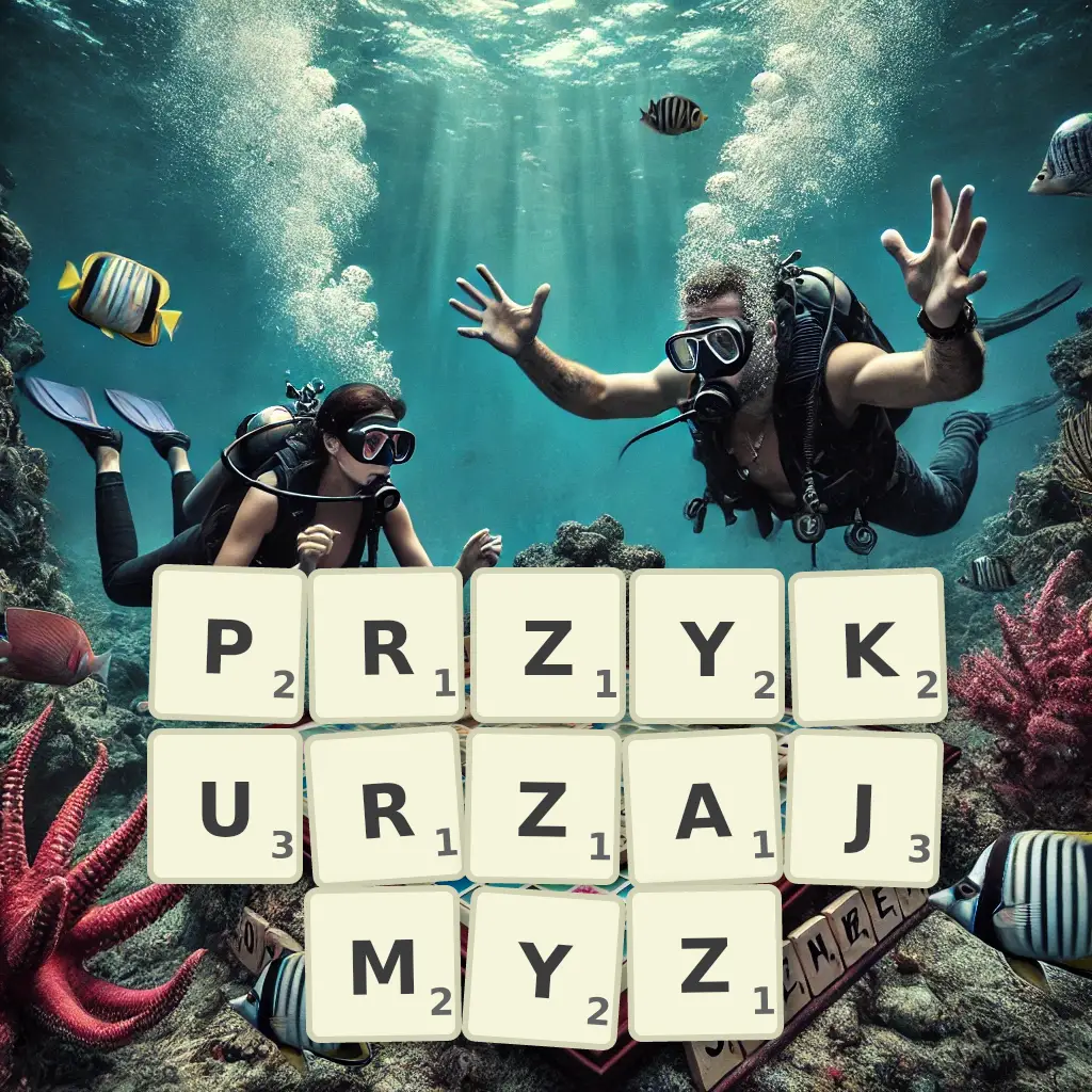 Słowa z liter PRZYKURZAJMYŻ