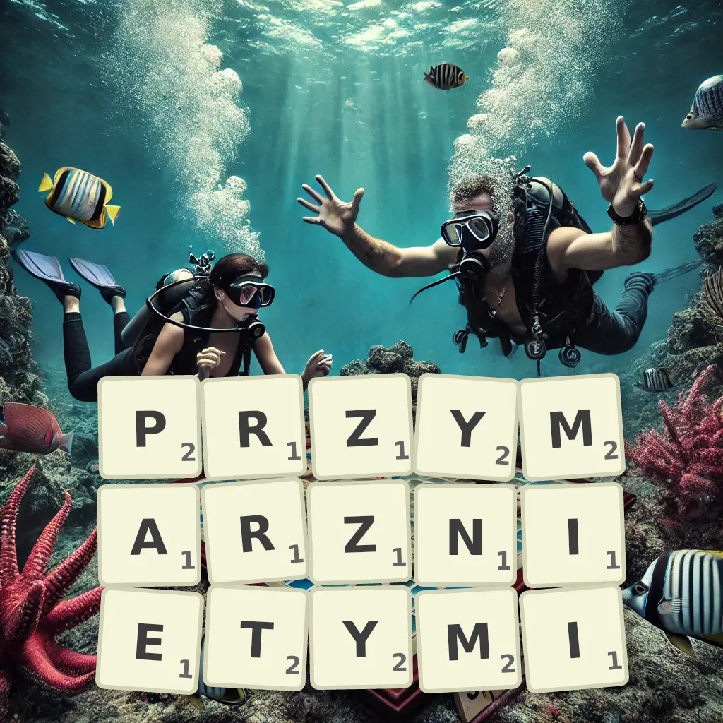 Słowa z liter PRZYMARŹNIĘTYMI